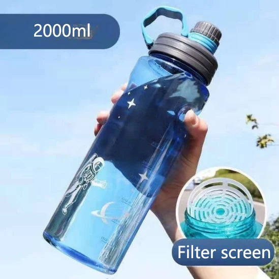 Large Capacity Space Cup Men's and Women's Sports Fitness Kettle Cup Drop Explosion-proof Space High Temperature Resistant Glass