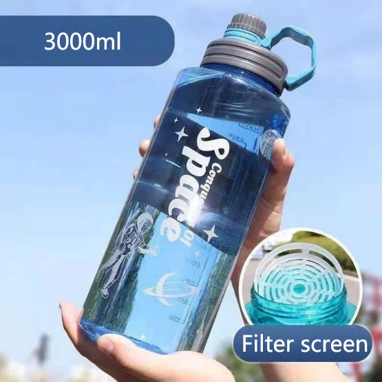 Large Capacity Space Cup Men's and Women's Sports Fitness Kettle Cup Drop Explosion-proof Space High Temperature Resistant Glass