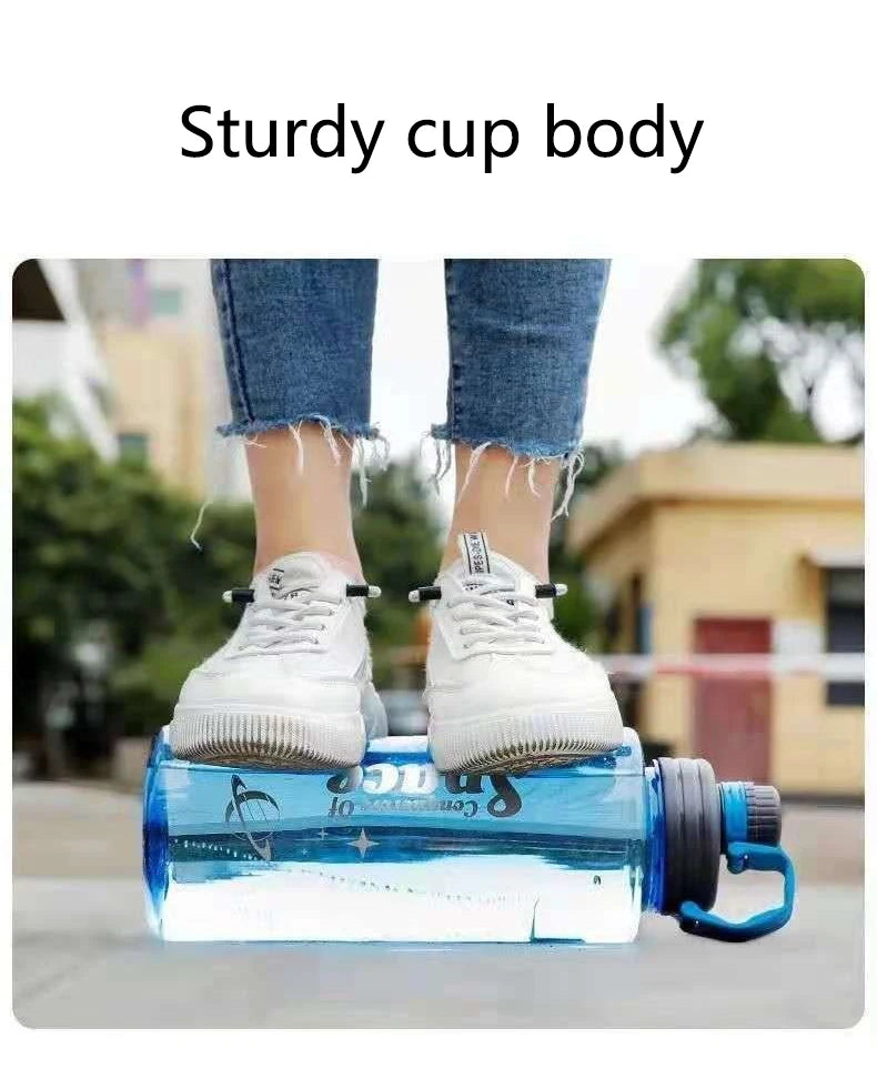 Large Capacity Space Cup Men's and Women's Sports Fitness Kettle Cup Drop Explosion-proof Space High Temperature Resistant Glass