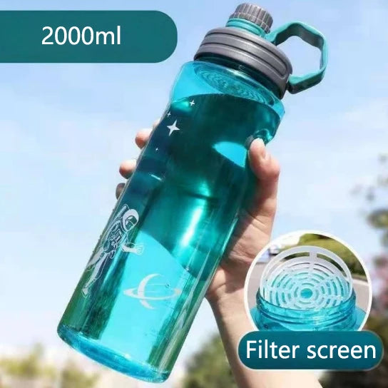 Large Capacity Space Cup Men's and Women's Sports Fitness Kettle Cup Drop Explosion-proof Space High Temperature Resistant Glass