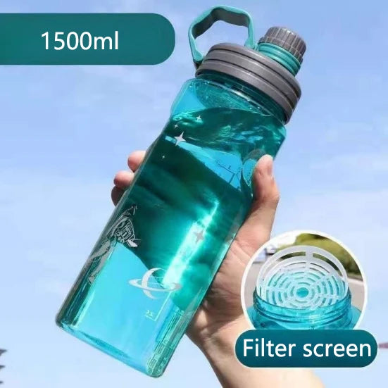 Large Capacity Space Cup Men's and Women's Sports Fitness Kettle Cup Drop Explosion-proof Space High Temperature Resistant Glass