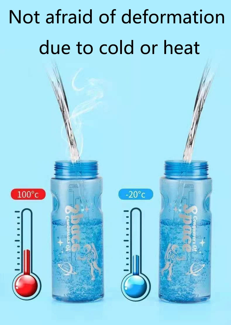 Large Capacity Space Cup Men's and Women's Sports Fitness Kettle Cup Drop Explosion-proof Space High Temperature Resistant Glass