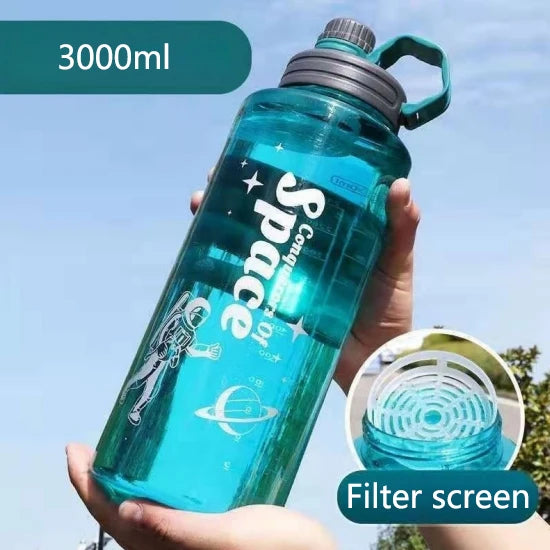 Large Capacity Space Cup Men's and Women's Sports Fitness Kettle Cup Drop Explosion-proof Space High Temperature Resistant Glass