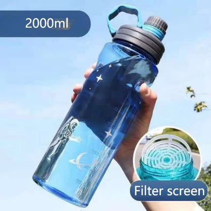 Large Capacity Space Cup Men's and Women's Sports Fitness Kettle Cup Drop Explosion-proof Space High Temperature Resistant Glass